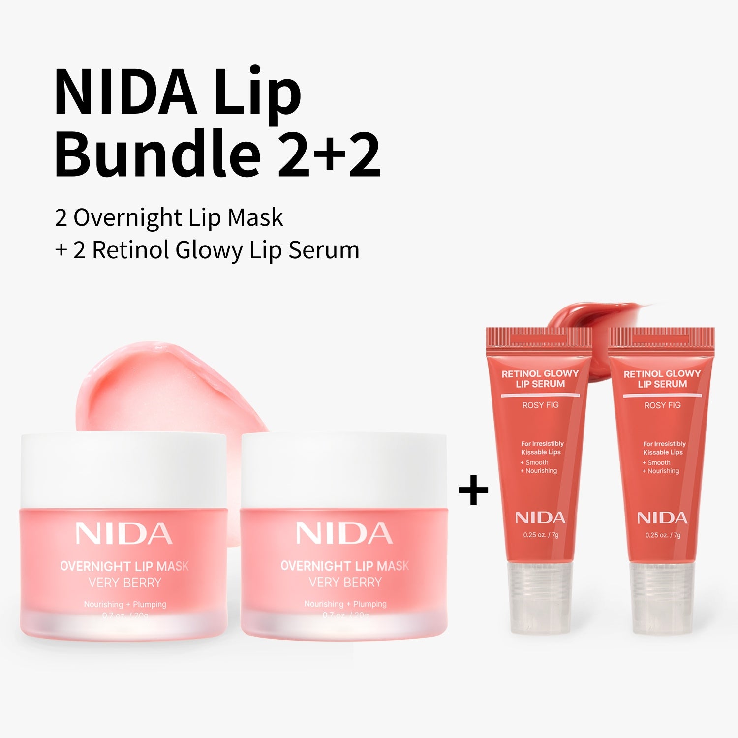NIDA Ultimate Lip Care Set (Lip Serum + Lip Mask)